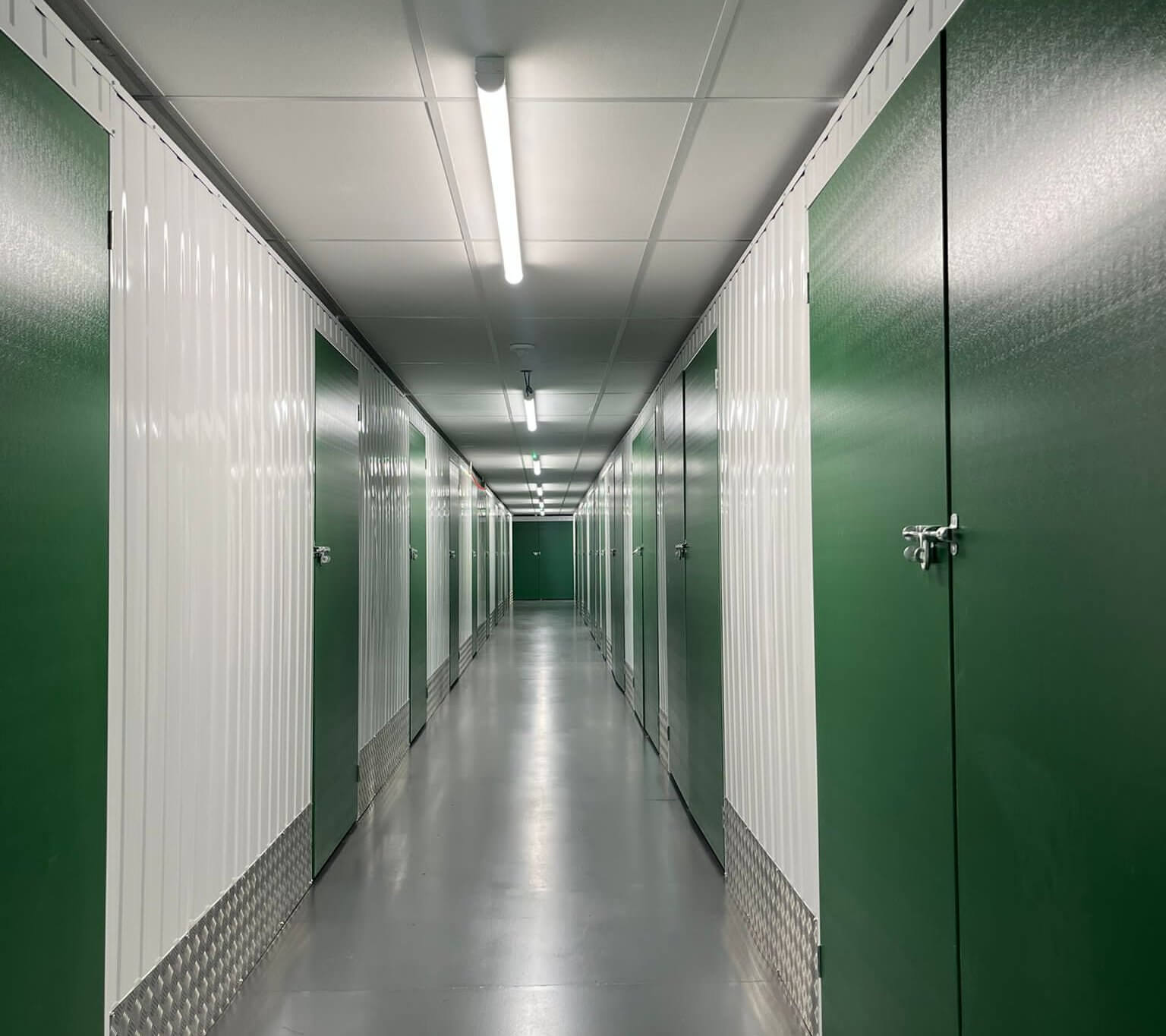 Corridor of storage units