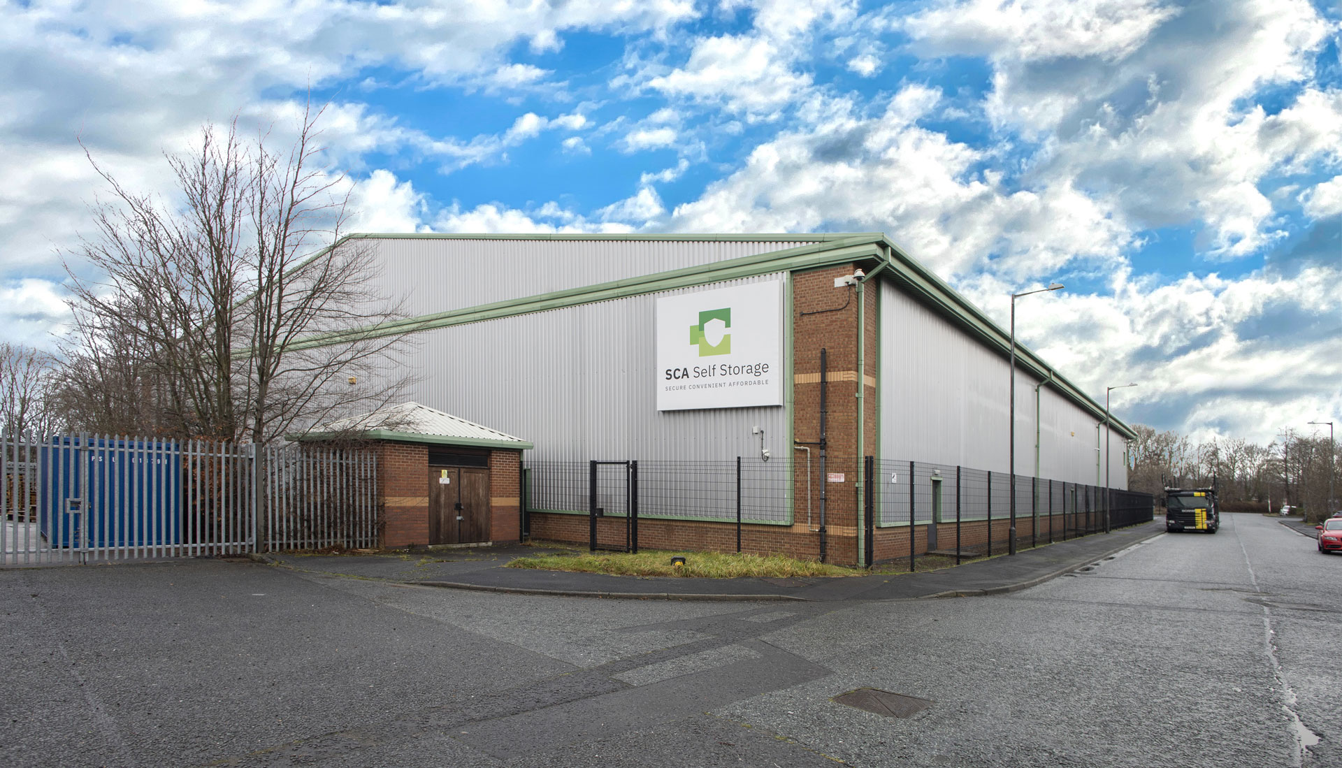 SCA Self storage Sunderland, side view
