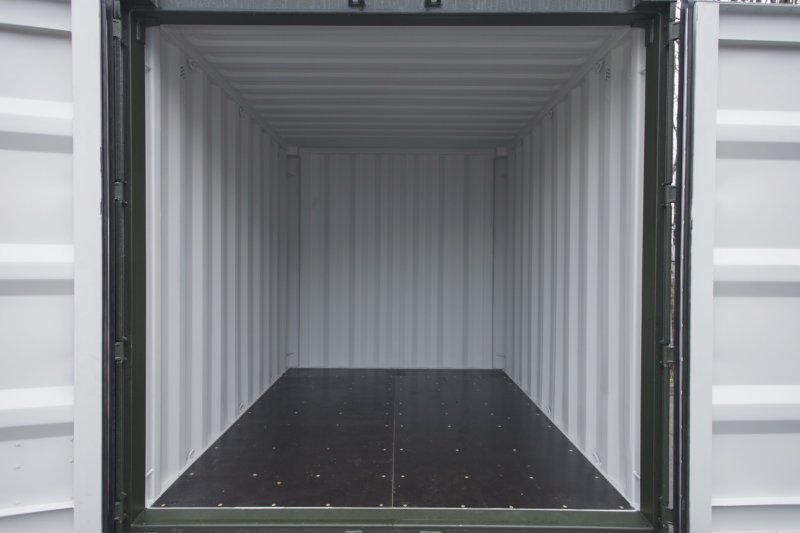 Inside of a storage container