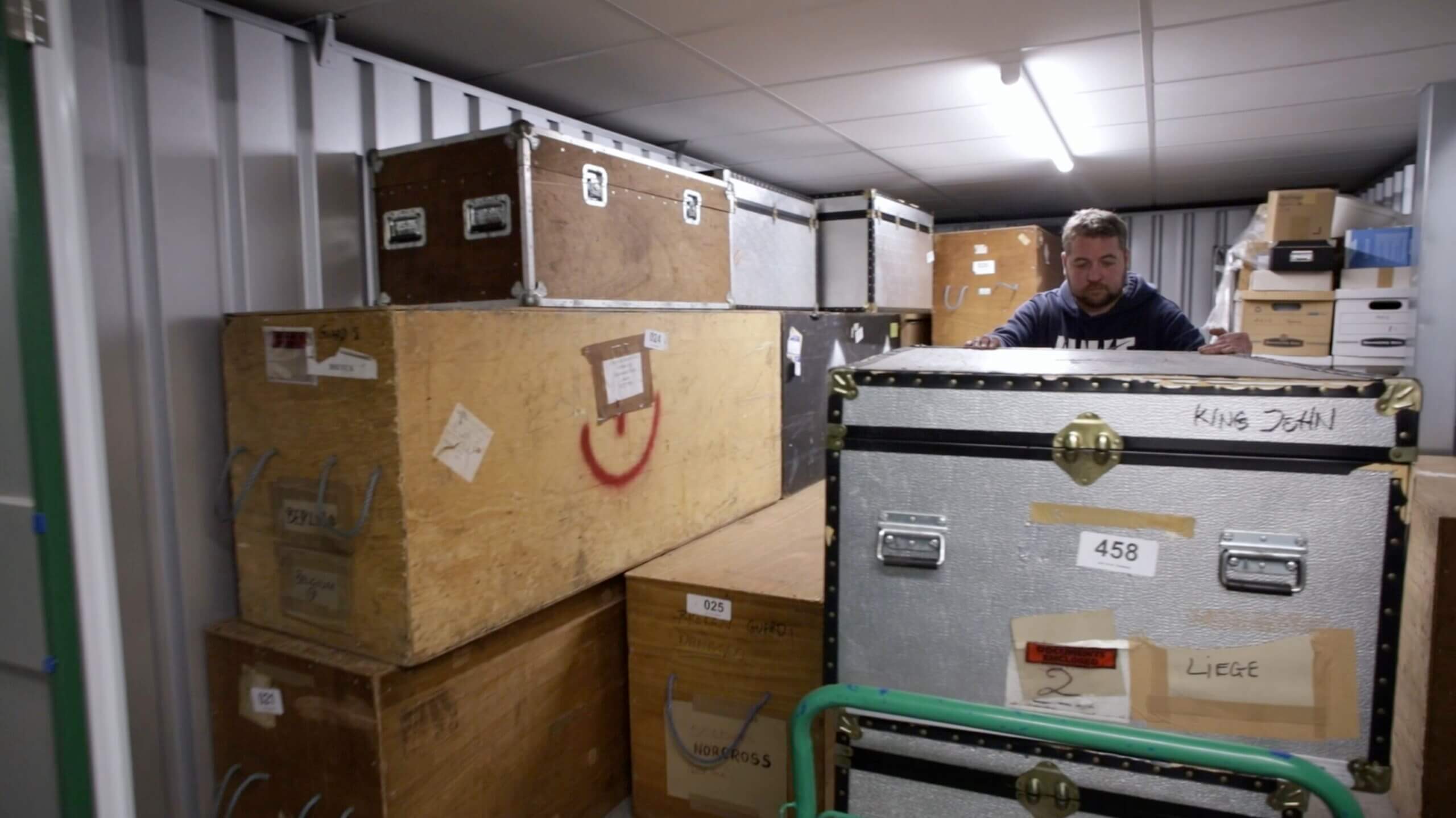 Customer moving into his Storage Unit